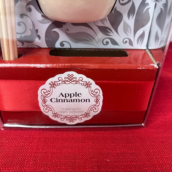 Christmas Snowman Ceramic Reed Difuser Apple Cinnamon New In Box Kitschy Vintage - Picture 3 of 6